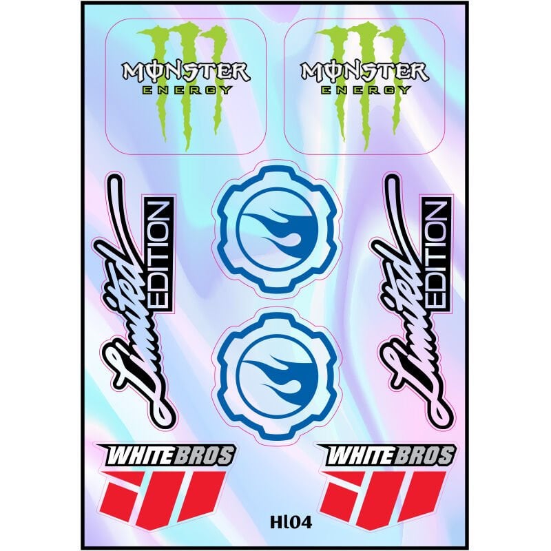 MOTOSİKLET HOLOGRAM ÇOKLU STİCKER