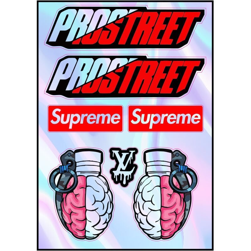 MOTOSİKLET HOLOGRAM ÇOKLU STİCKER