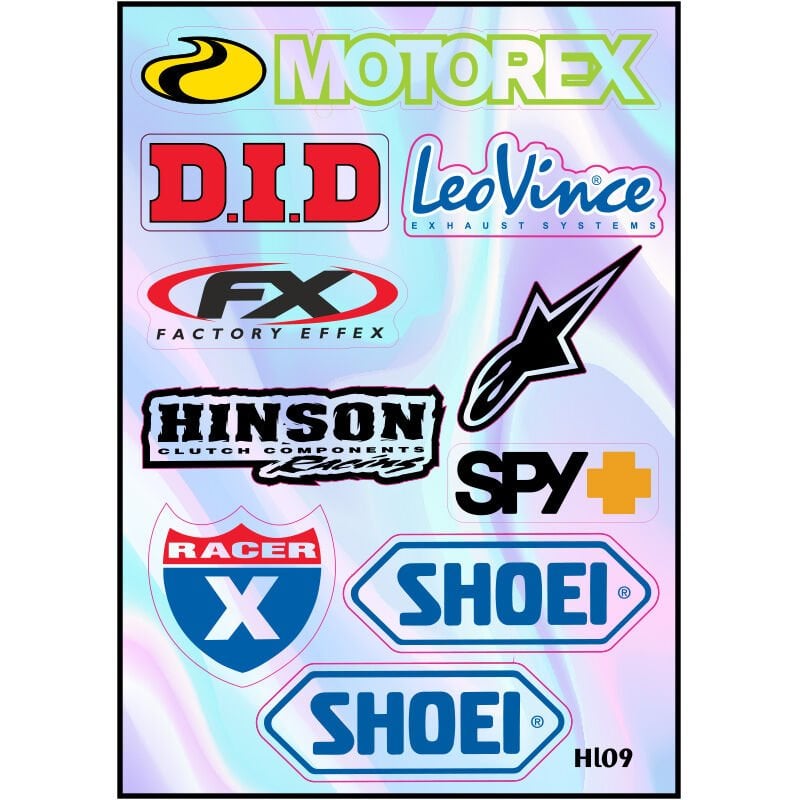 MOTOSİKLET MONSTER HOLOGRAM ÇOKLU STİCKER