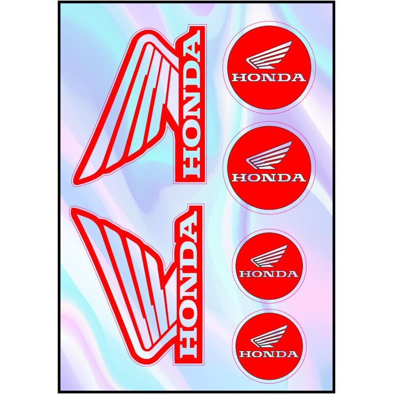 MOTOSİKLET HONDA UYUMLU HOLOGRAM ÇOKLU STİCKER