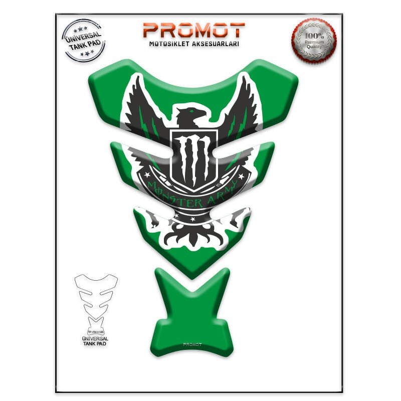 Universal Motosiklet Tank Pad 3D Sticker 0195