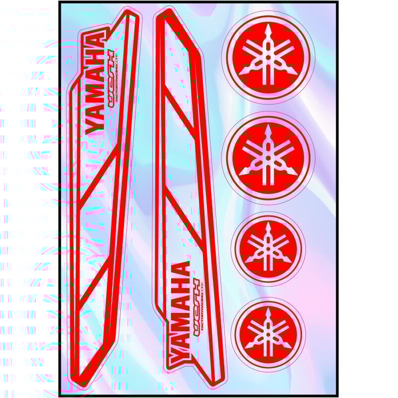 MOTOSİKLET YAMAHA UYUMLU HOLOGRAM ÇOKLU STİCKER