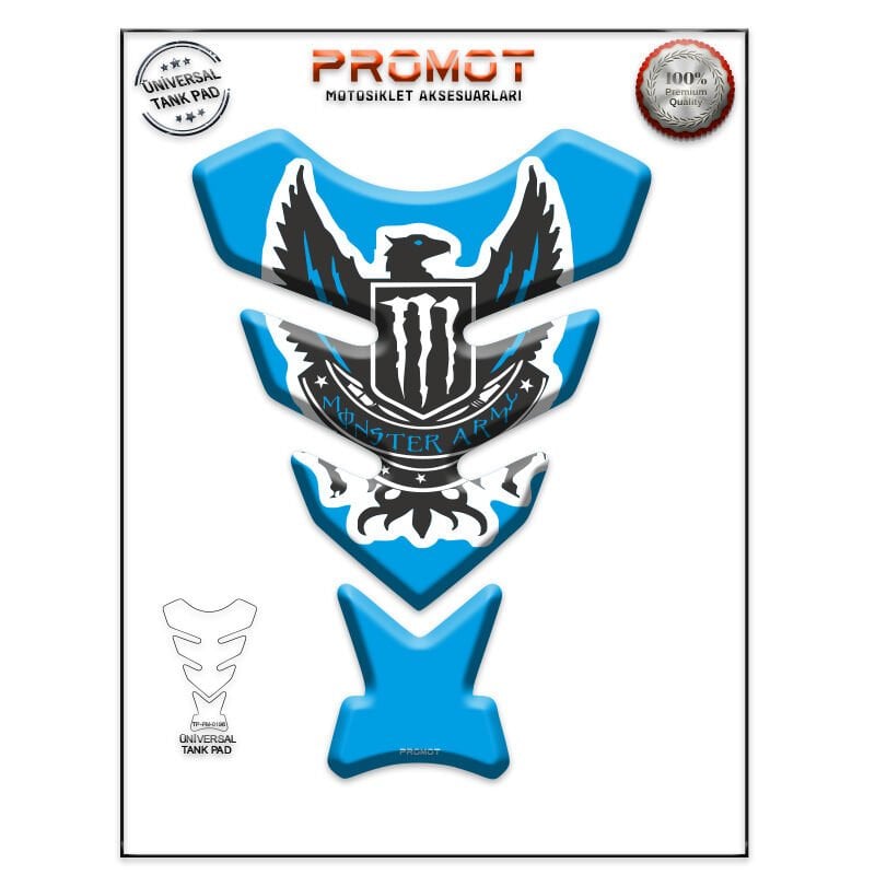 Universal Motosiklet Tank Pad 3D Sticker 0196