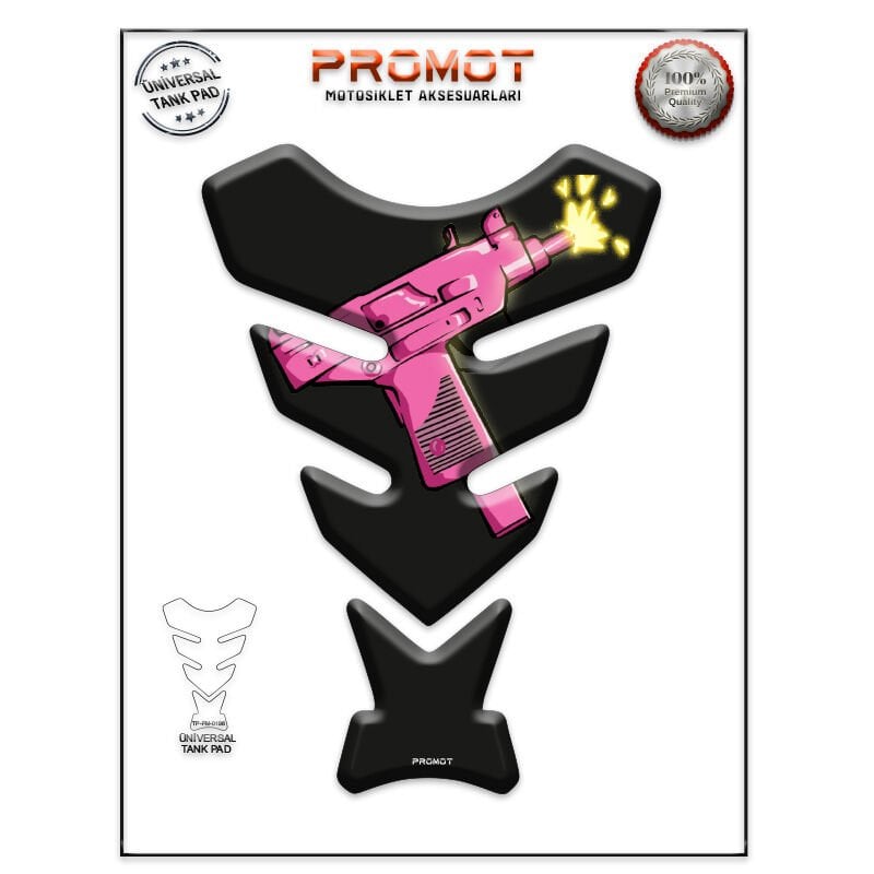Universal Motosiklet Tank Pad 3D Sticker 0198