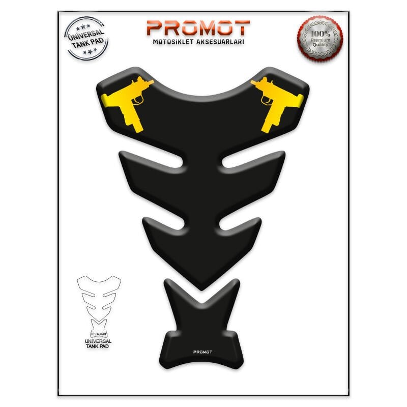 Universal Motosiklet Tank Pad 3D Sticker 0201