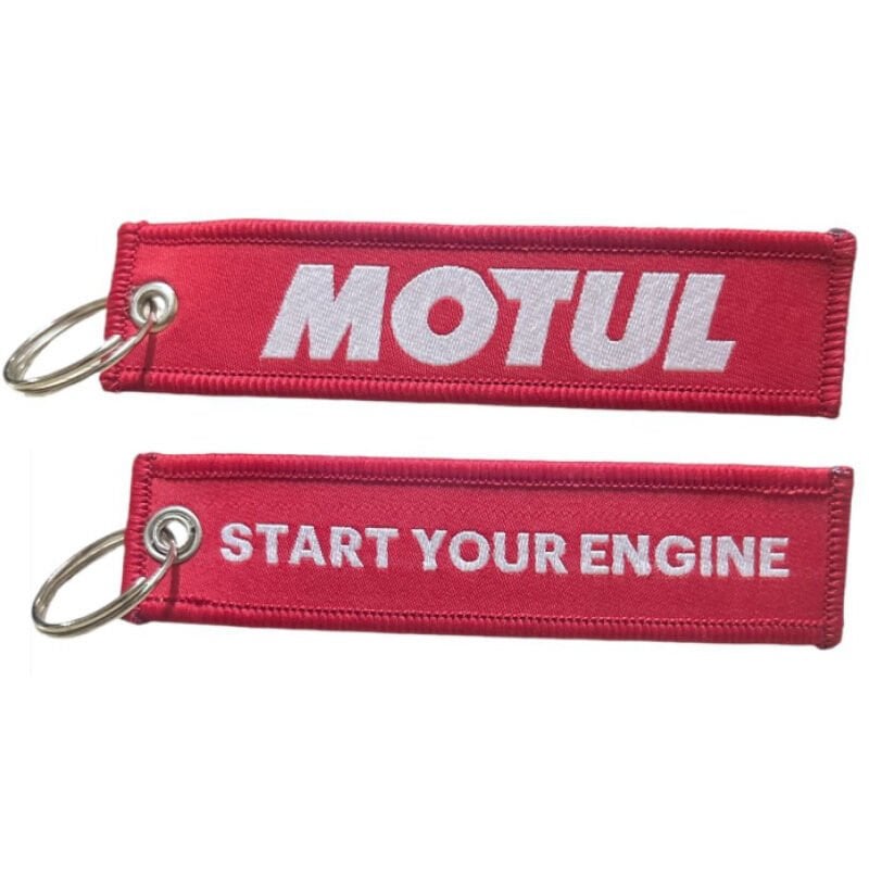 MOTOSİKLET MOTUL ANAHTARLIK ÇİFT TARAFLI