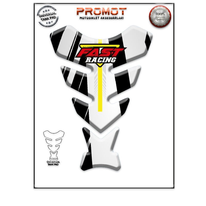 Universal Motosiklet Tank Pad 3D Sticker 0220