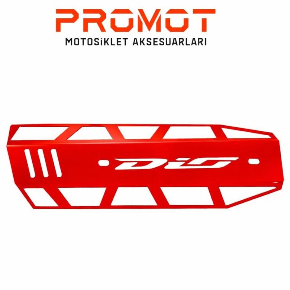 DİO UYUMLU EGZOZ KORUMA KIRMIZI RENK