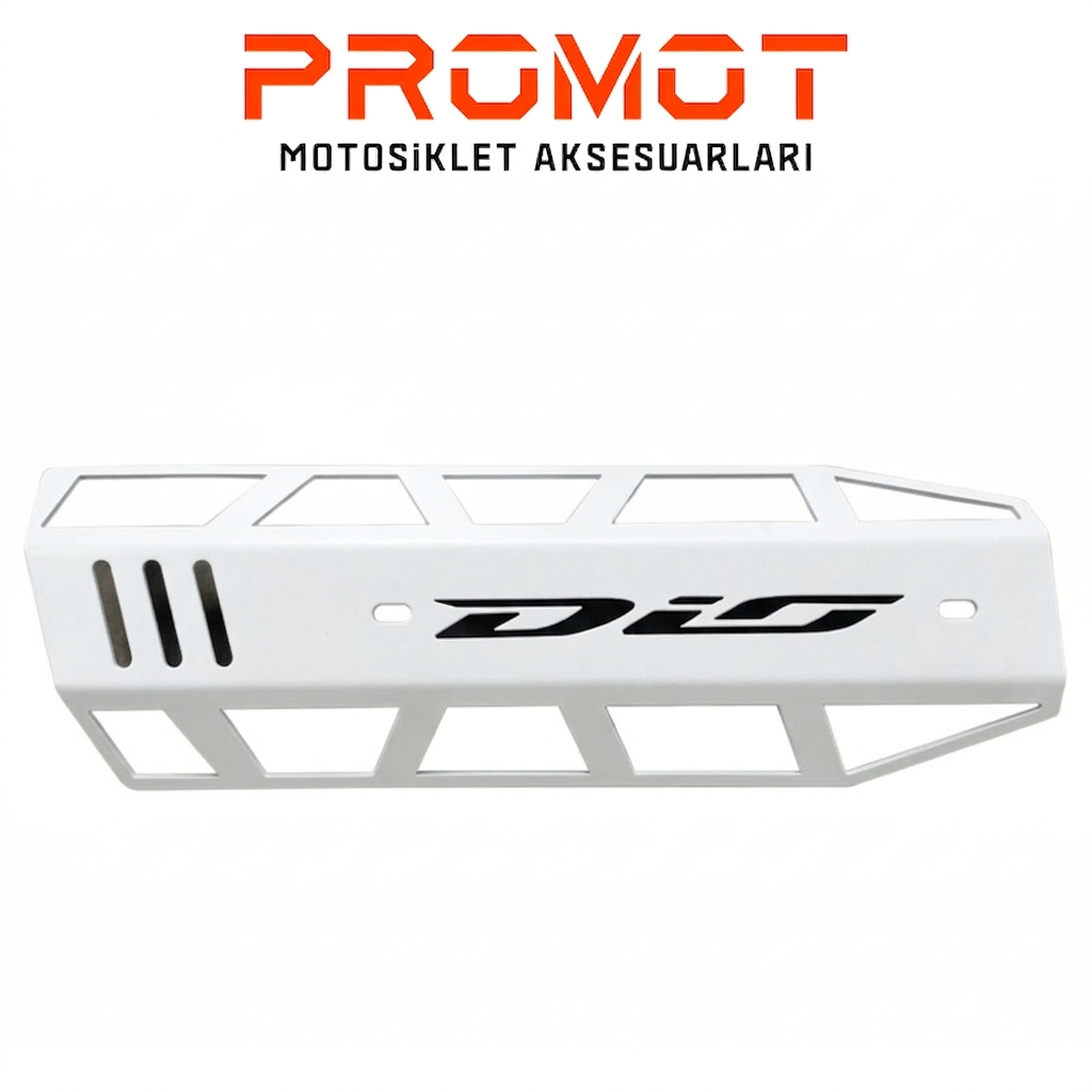 DİO UYUMLU EGZOZ KORUMA BEYAZ RENK