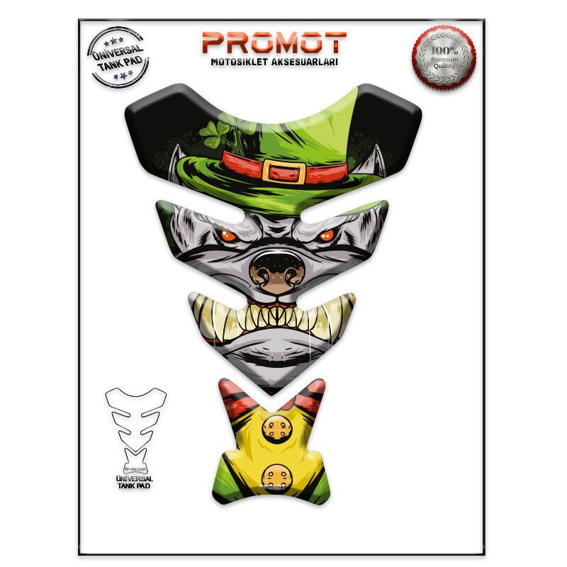 Universal Motosiklet Tank Pad 3D Sticker 0241