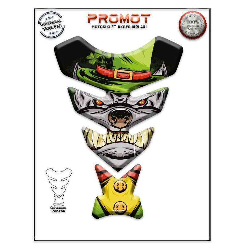 Universal Motosiklet Tank Pad 3D Sticker 0241