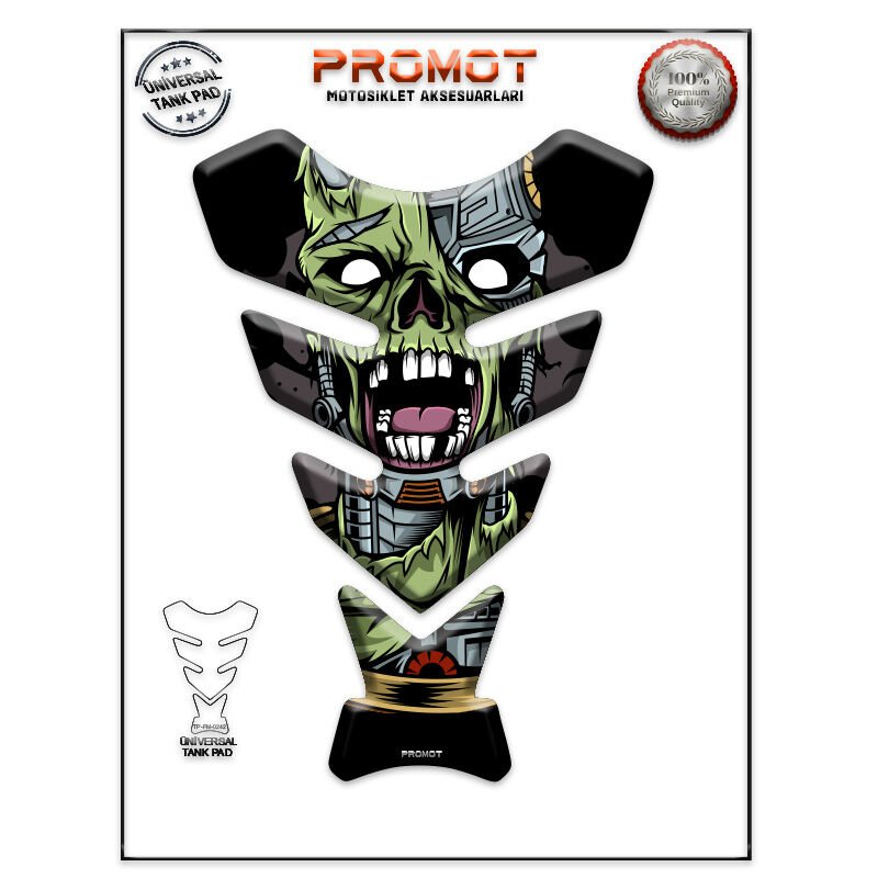 Universal Motosiklet Tank Pad 3D Sticker 0242