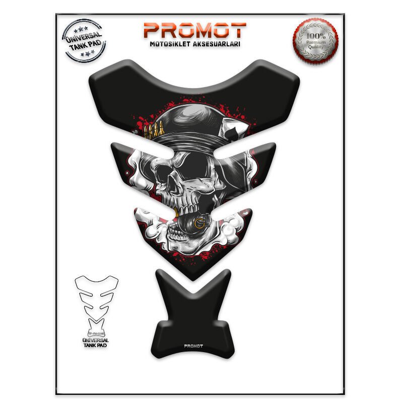 Universal Motosiklet Tank Pad 3D Sticker 0246