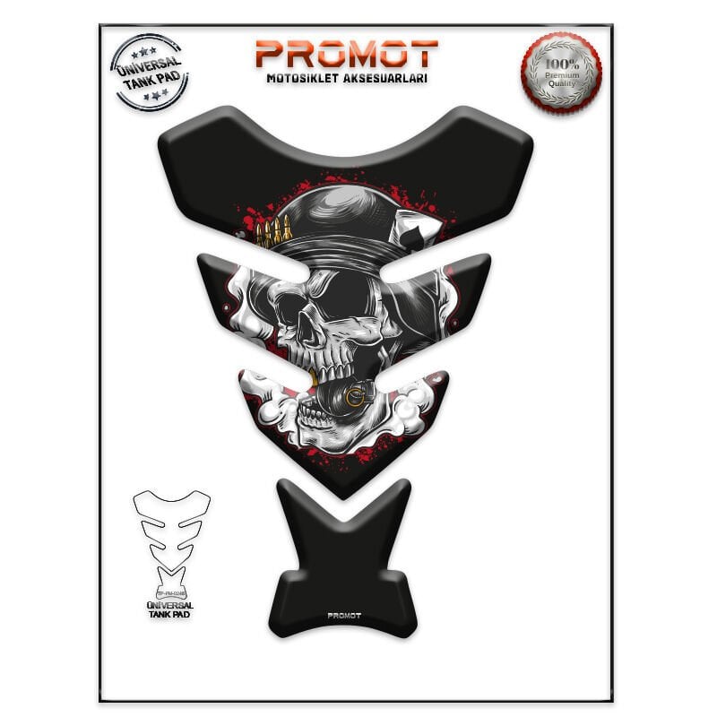 Universal Motosiklet Tank Pad 3D Sticker 0246