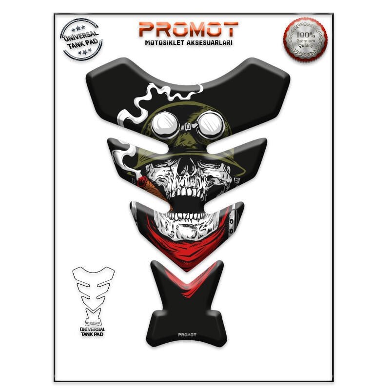 Universal Motosiklet Tank Pad 3D Sticker 0247
