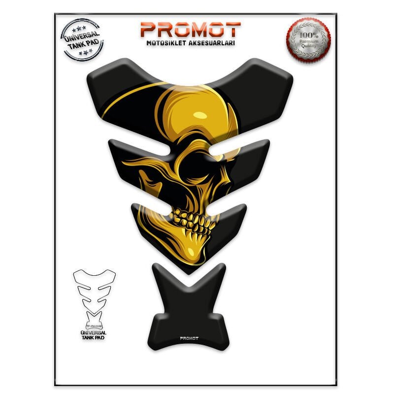 Universal Motosiklet Tank Pad 3D Sticker 0248