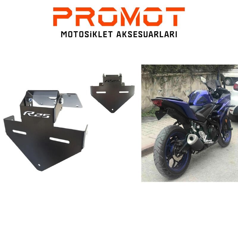 R25 MOTOSİKLET KATLANIR PLAKALIK