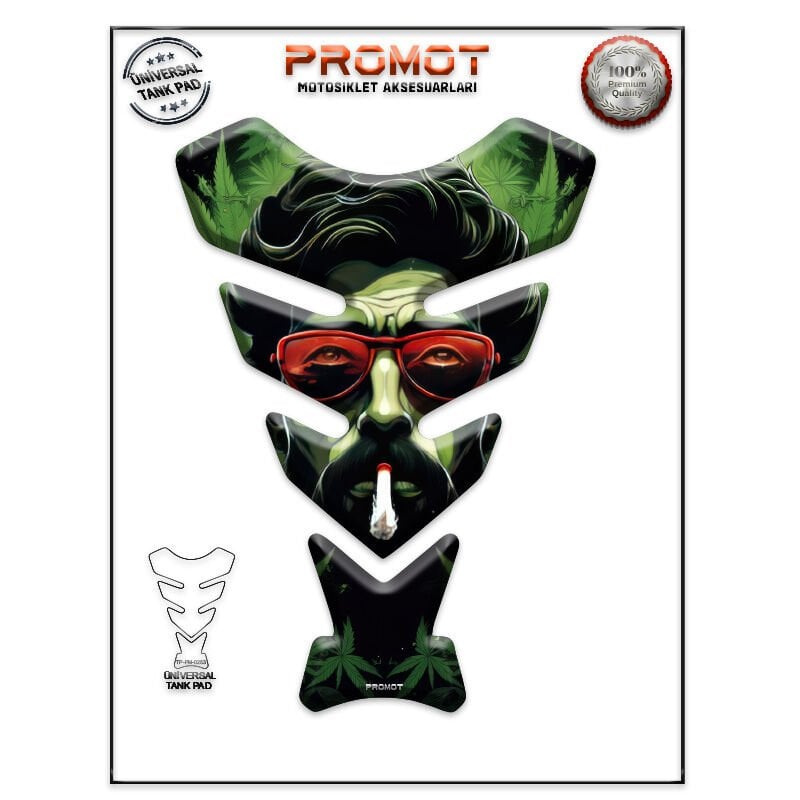 Universal Motosiklet Tank Pad 3D Sticker 0253