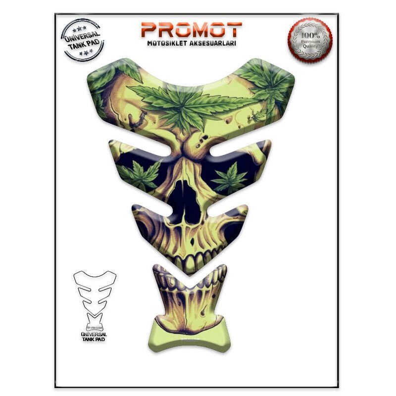 Universal Motosiklet Tank Pad 3D Sticker 0254