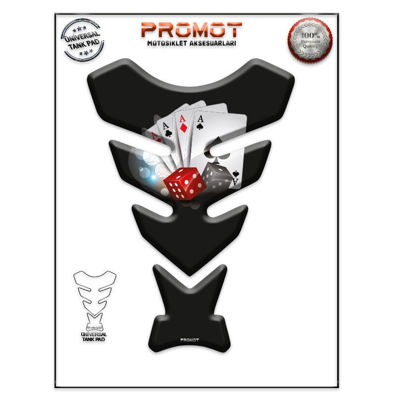 Universal Motosiklet Tank Pad 3D Sticker 0257