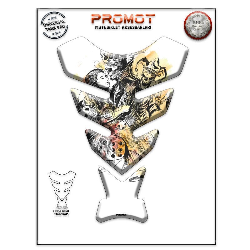 Universal Motosiklet Tank Pad 3D Sticker 0263