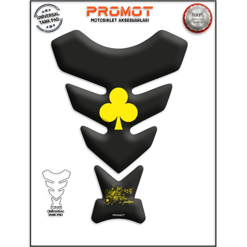 Universal Motosiklet Tank Pad 3D Sticker 0265