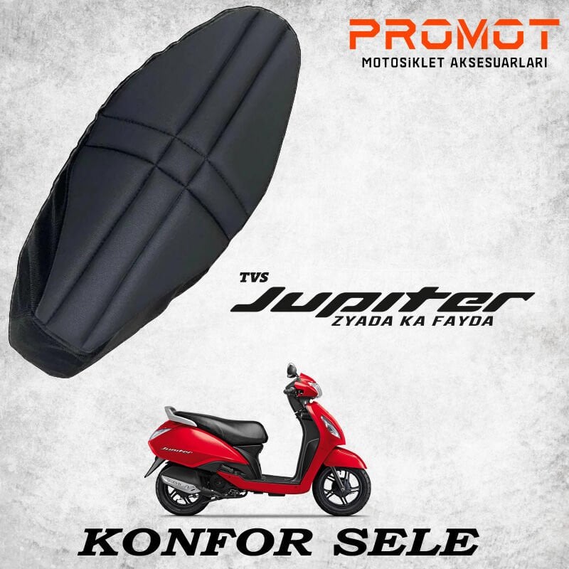 TVS JÜPİTER UYUMLU KONFOR SELE FİLELİ HAVA DESTEKLİ KOLTUK KILIFI