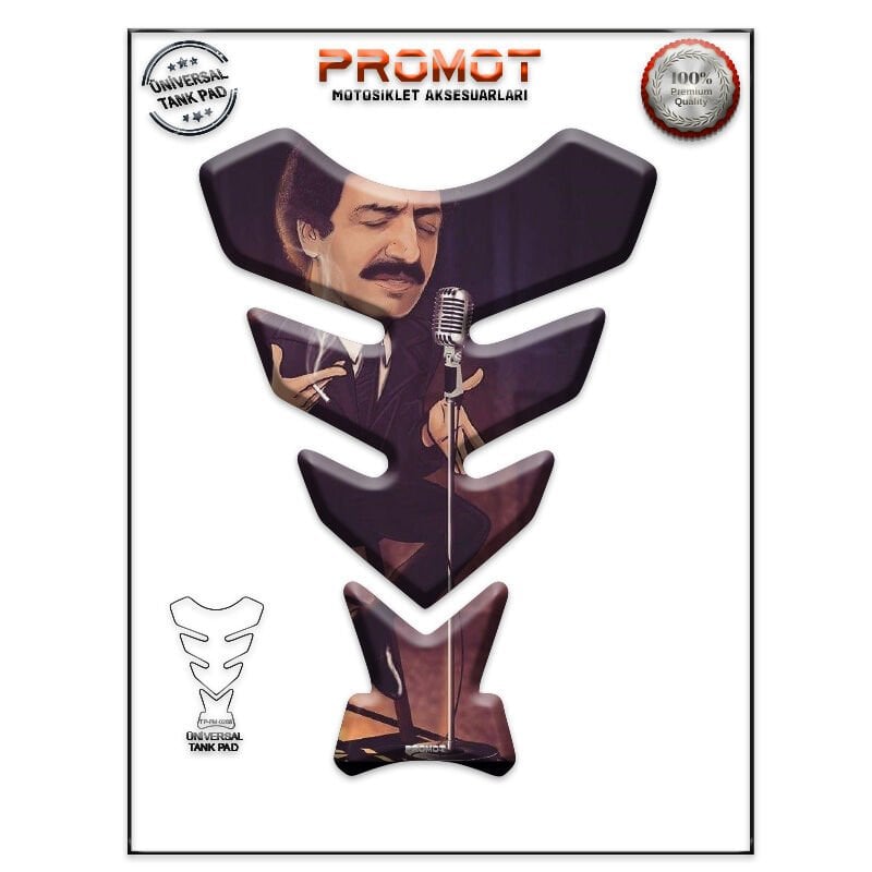 Universal Motosiklet Tank Pad 3D Sticker 0268