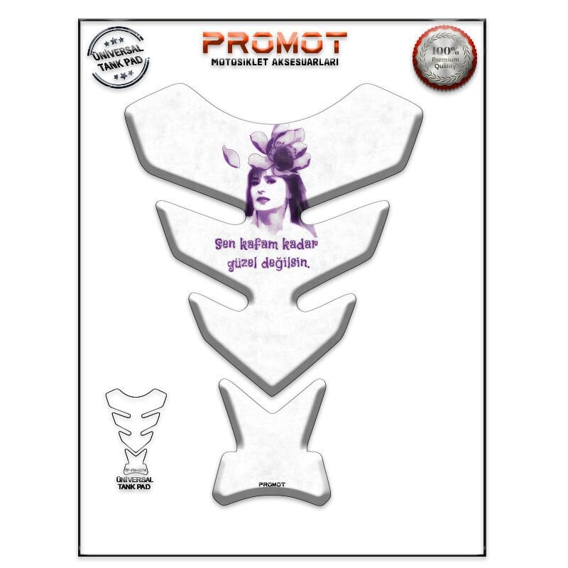 Universal Motosiklet Tank Pad 3D Sticker 0274