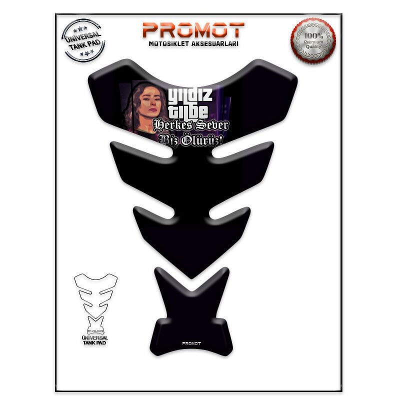 Universal Motosiklet Tank Pad 3D Sticker 0275