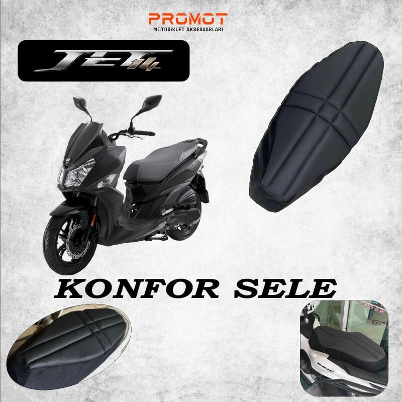 SYM JET14 UYUMLU KONFOR SELE FİLELİ HAVA DESTEKLİ KOLTUK KILIFI