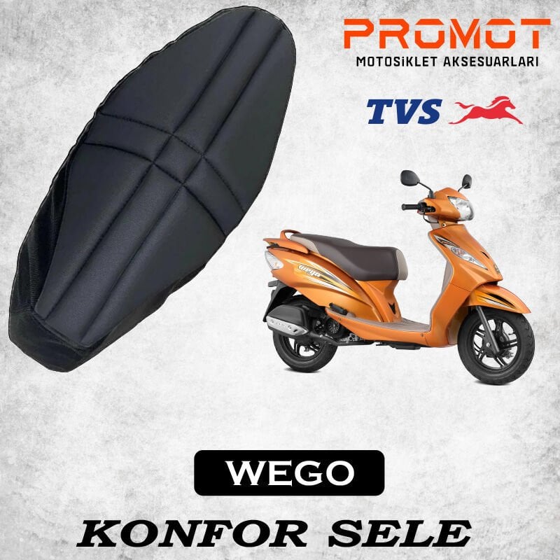 TVS WEGO UYUMLU KONFOR SELE FİLELİ HAVA DESTEKLİ KOLTUK KILIFI