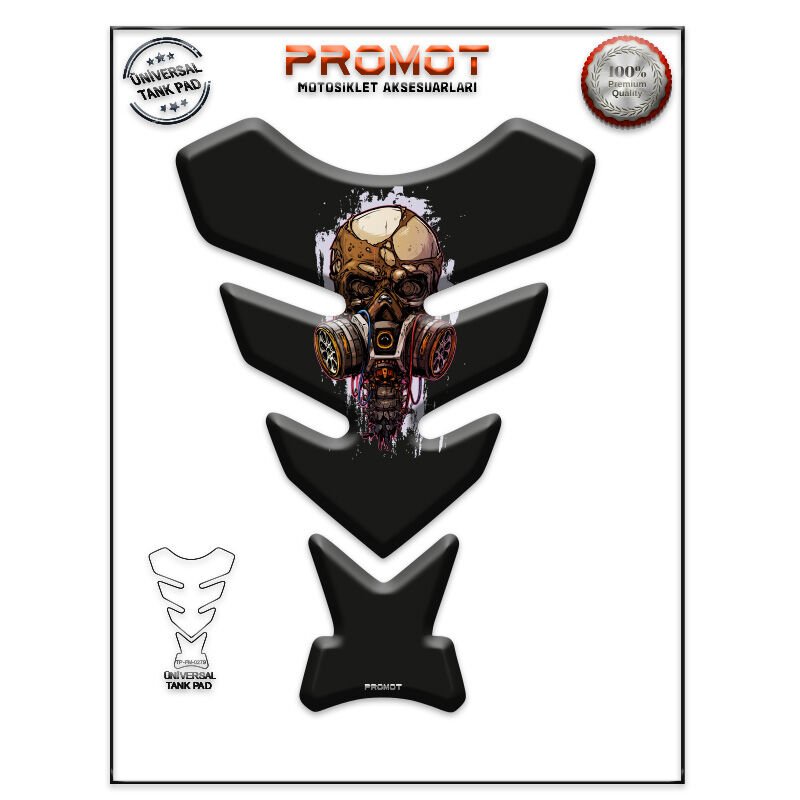 Universal Motosiklet Tank Pad 3D Sticker 0279