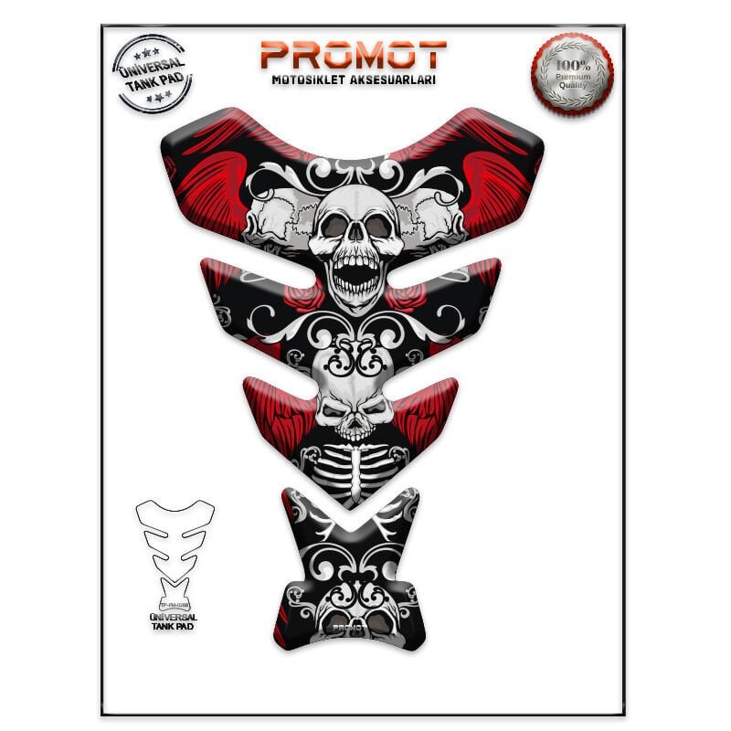 Universal Motosiklet Tank Pad 3D Sticker 0288