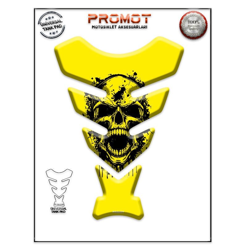 Universal Motosiklet Tank Pad 3D Sticker 0290