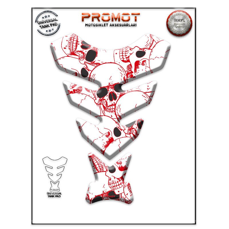 Universal Motosiklet Tank Pad 3D Sticker 0291