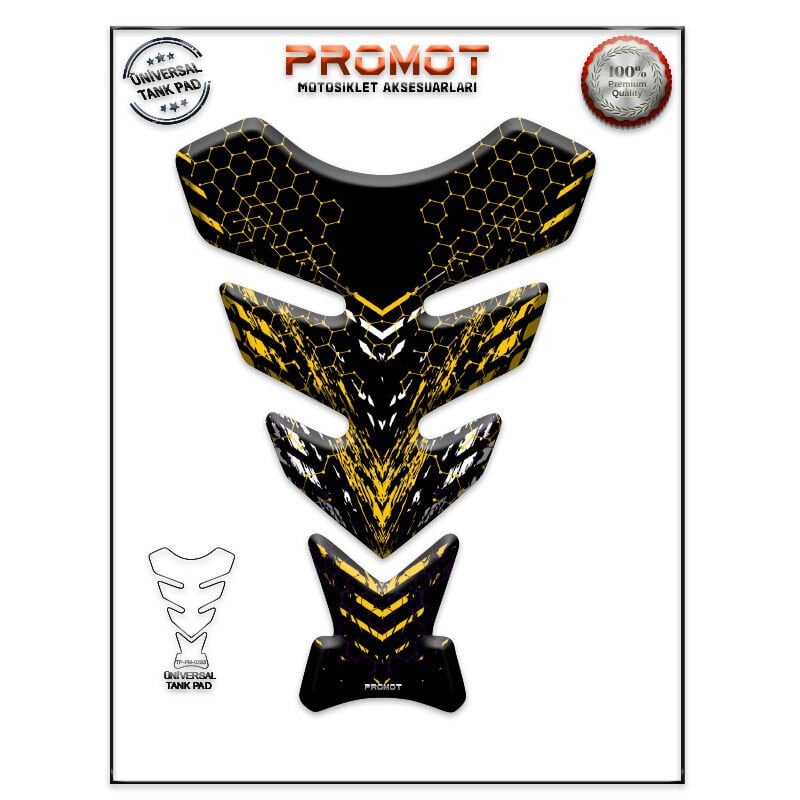Universal Motosiklet Tank Pad 3D Sticker 0293