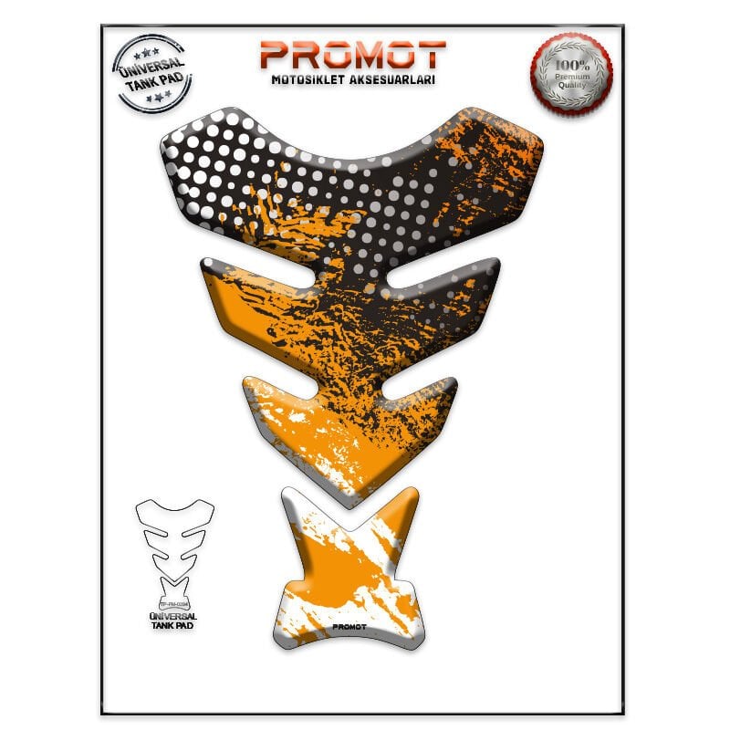 Universal Motosiklet Tank Pad 3D Sticker 0294