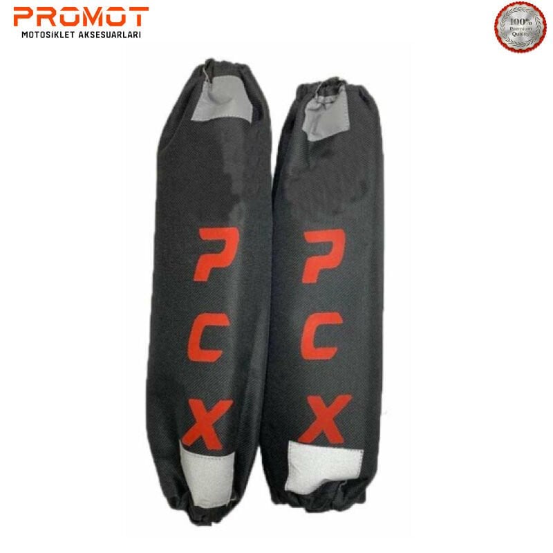 PCX UYUMLU AMORTİSÖR KILIFI REFLEKTÖRLÜ KIRMIZI