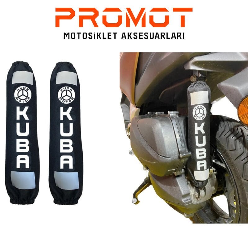 KUBA UYUMLU AMORTİSÖR KILIFI REFLEKTÖRLÜ BEYAZ