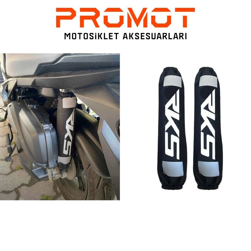 RKS UYUMLU AMORTİSÖR KILIFI REFLEKTÖRLÜ BEYAZ