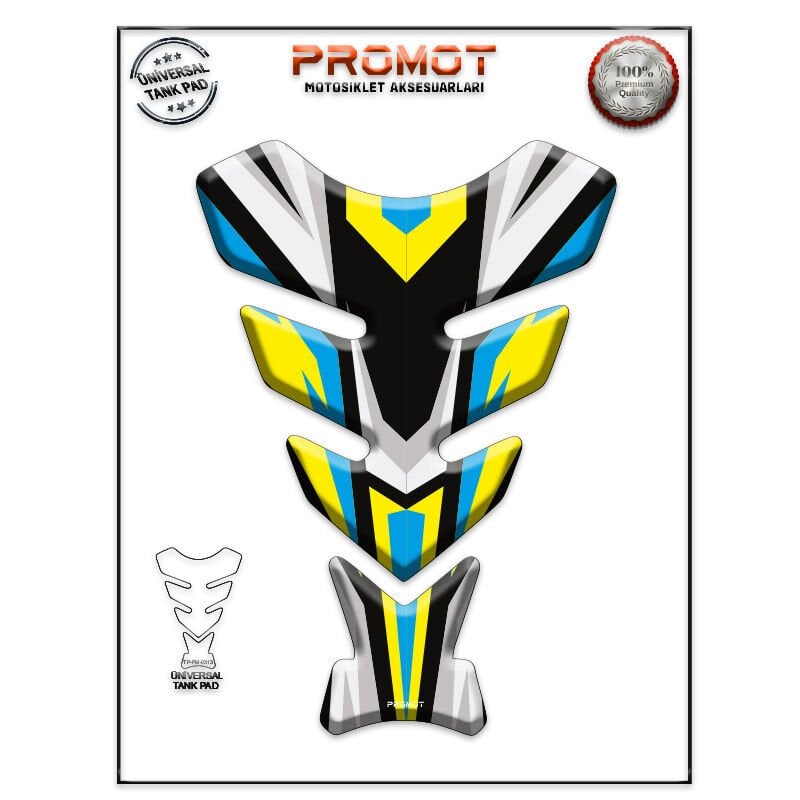 Universal Motosiklet Tank Pad 3D Sticker 0313