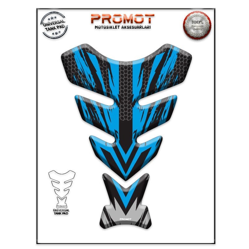 Universal Motosiklet Tank Pad 3D Sticker 0317