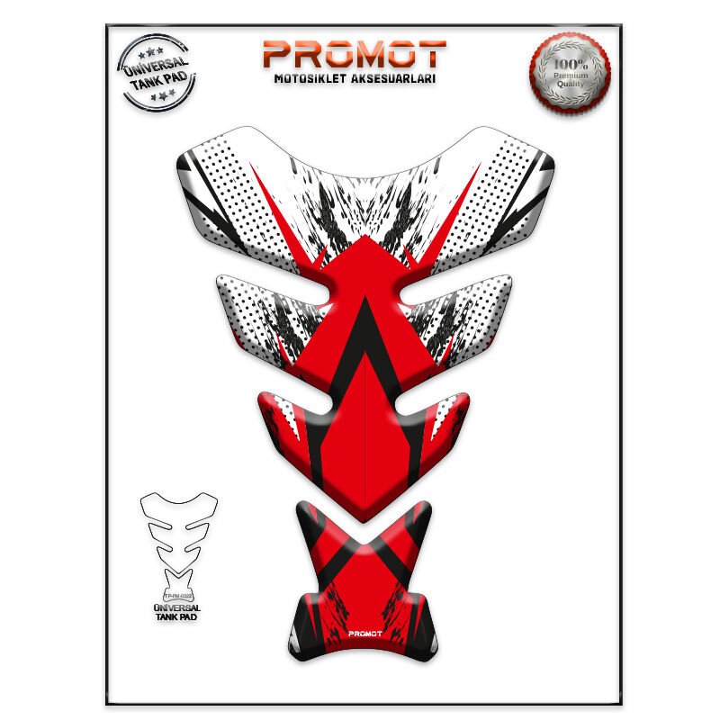 Universal Motosiklet Tank Pad 3D Sticker 0322