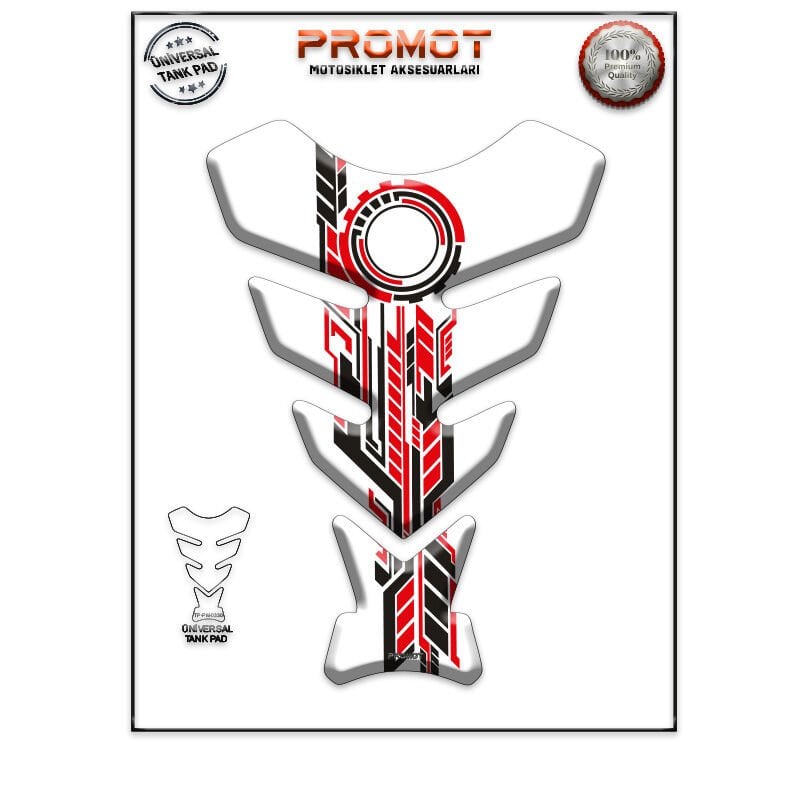 Universal Motosiklet Tank Pad 3D Sticker 0330