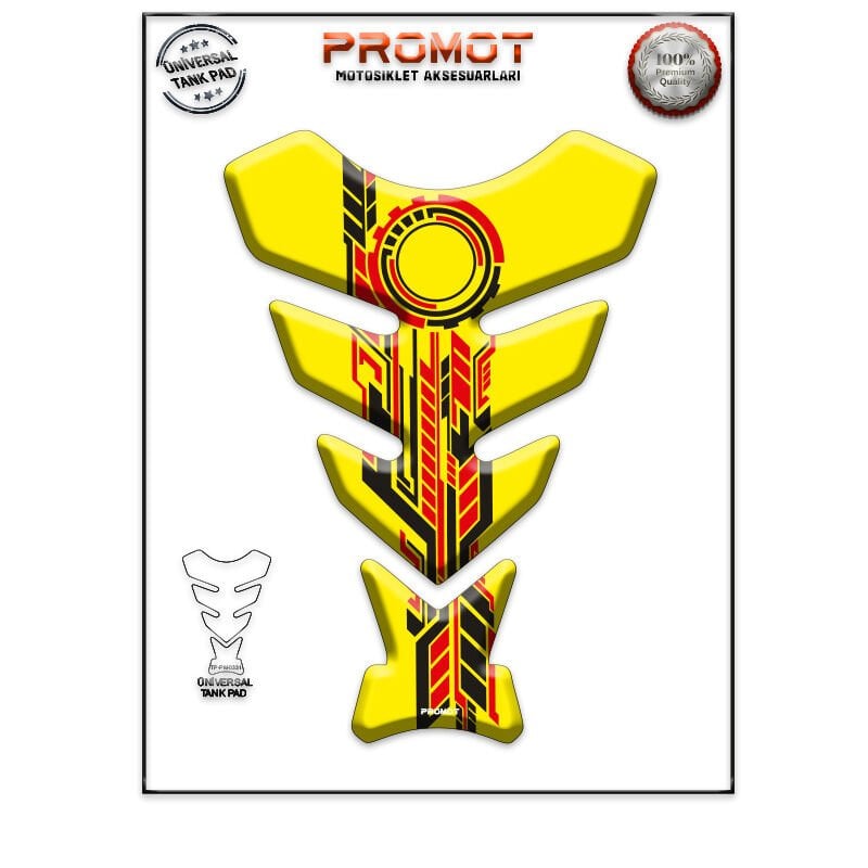 Universal Motosiklet Tank Pad 3D Sticker 0331