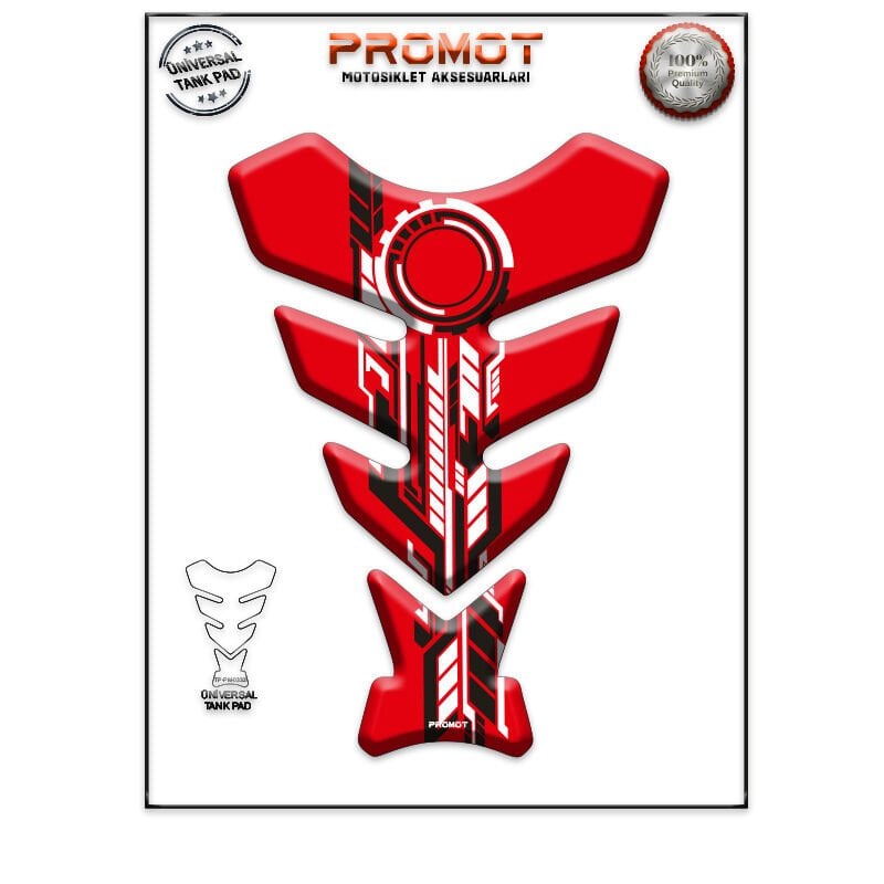 Universal Motosiklet Tank Pad 3D Sticker 0332