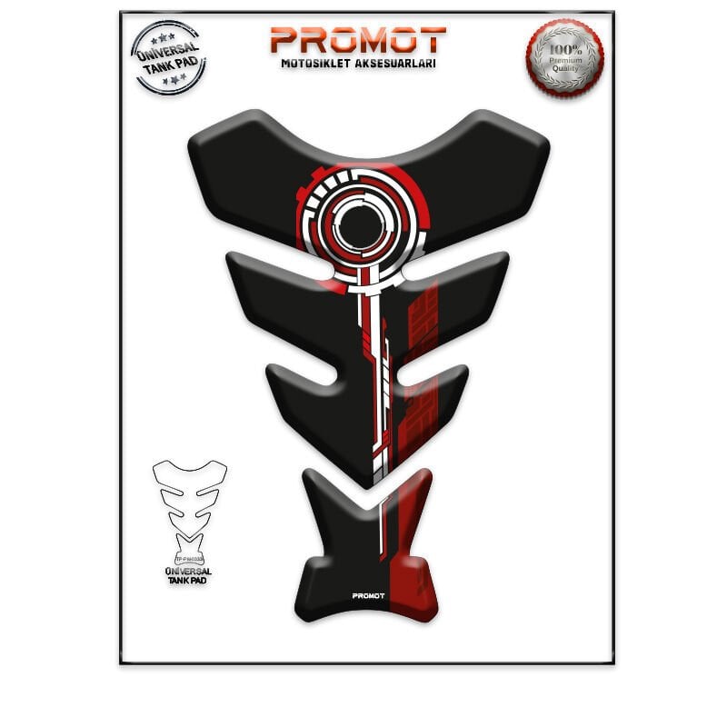 Universal Motosiklet Tank Pad 3D Sticker 0333