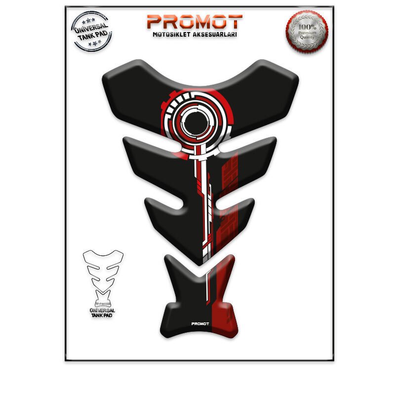 Universal Motosiklet Tank Pad 3D Sticker 0333