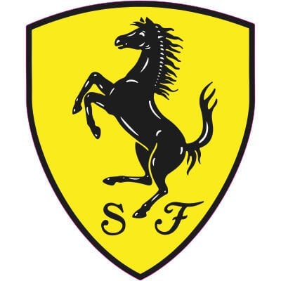 FERRARİ ÖZEL DAMLA LOGO STİCKER